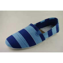 New Fashion Style Cheap Ladies Slip-on Injection Canvas Shoes (NU012-1)
